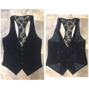 Suzy shier rose back vest